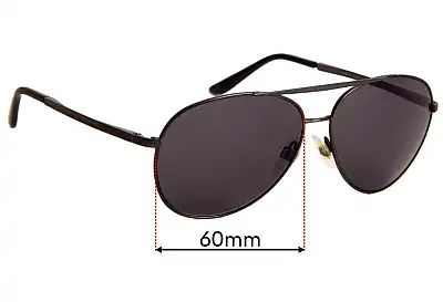 Giorgio Armani AR 6030 Replacement Lenses 60mm wide 