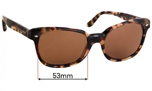 Sunglass Fix Replacement Lenses for Giorgio Armani AR 8067 - 53mm Wide Sunglass Fix Replacement Lenses for Giorgio Armani AR 8067 - 53mm Wide