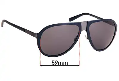 Giorgio Armani AR 6008 Replacement Lenses 59mm wide 