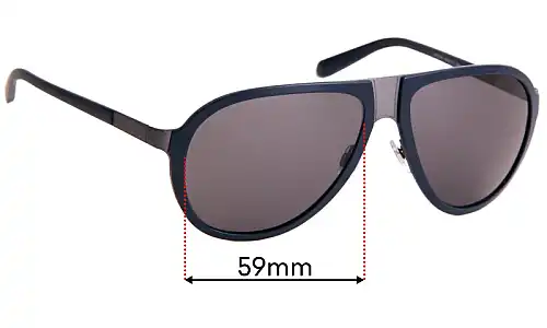 Sunglass Fix Replacement Lenses for Giorgio Armani AR 6008 - 59mm Wide 