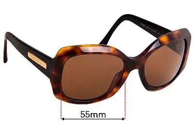 Giorgio Armani AR 8002 Replacement Lenses 55mm wide 