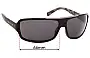 Sunglass Fix Ersatzgläser für Giorgio Armani GA 453/S - 66mm Wide 