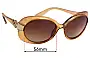 Sunglass Fix Ersatzgläser für Giorgio Armani GA 559/s - 56mm Wide 