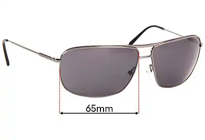 Giorgio Armani GA 838/S Replacement Lenses 65mm wide 
