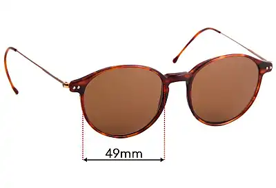 Giorgio Armani 174-S Replacement Lenses 49mm wide 
