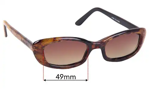 Gucci 168 Replacement Lenses 49mm wide 