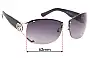 Sunglass Fix Verres de Remplacement pour Gucci GG2820/F/S - 62mm Wide 