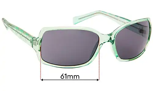 Sunglass Fix Replacement Lenses for Guess GU6146 - 61mm Wide Guess GU6146 Replacement Lenses 61mm wide