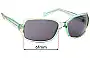 Sunglass Fix Replacement Lenses for Guess GU6146 - 61mm Wide 