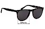 Sunglass Fix Replacement Lenses for Hackett Bespoke HSB834 - 54mm Wide 