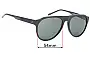 Sunglass Fix Verres de Remplacement pour Hardy Amies 9038 - 54mm Wide 