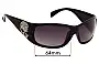 Sunglass Fix Replacement Lenses for Harley Davidson Bling Skull - 64mm Wide 