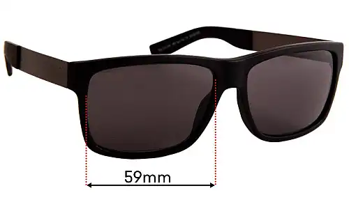 Sunglass Fix Replacement Lenses for Hugo Boss BO Sun Rx 19 - 59mm Wide Sunglass Fix Replacement Lenses for Hugo Boss BO Sun Rx 19 - 59mm Wide