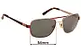 Sunglass Fix Lentes de Repuesto para JAG 1344 - 56mm Wide 