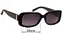Sunglass Fix Lentes de Repuesto para JAG 6147 - 55mm Wide 
