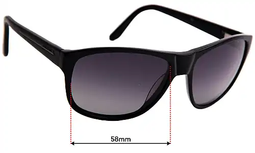Sunglass Fix Replacement Lenses for Jaguar 37113 - 58mm Wide 