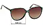 Sunglass Fix Verres de Remplacement pour Jonathan Sceats Model 709 - 58mm Wide 