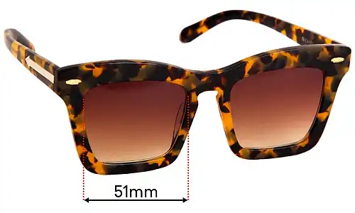 Sunglass Fix Replacement Lenses for Karen Walker Banks - 51mm Wide Sunglass Fix Replacement Lenses for Karen Walker Banks - 51mm Wide