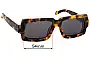Sunglass Fix Replacement Lenses for Karen Walker Dandy - 54mm Wide 