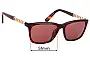 Sunglass Fix Lentes de Repuesto para Karl Lagerfeld KL28 - 51mm Wide 