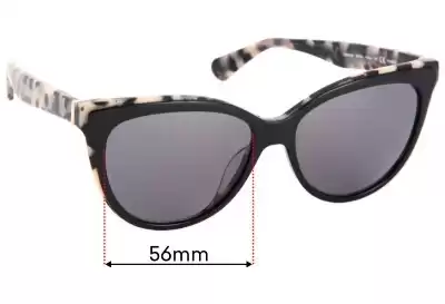 Kate Spade Daesha/S Replacement Lenses 56mm wide 