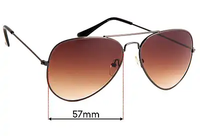 Koa Bem  A002 P Replacement Lenses 57mm wide 