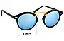 Sunglass Fix Ersatzgläser für Krewe St Louis - 47mm Wide 
