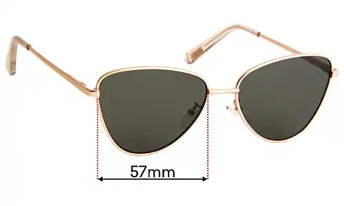 Sunglass Fix Replacement Lenses for Le Specs Echo - 57mm Wide 