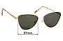 Sunglass Fix Replacement Lenses for Le Specs Echo - 57mm Wide 