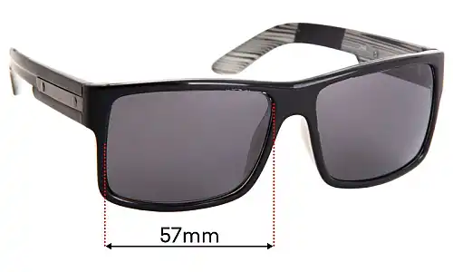 Sunglass Fix Lentes de Repuesto para Liive Truth - 57mm Wide 