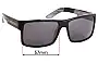 Sunglass Fix Lentes de Repuesto para Liive Truth - 57mm Wide 