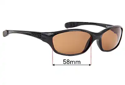 Mako Gone 9380 Replacement Lenses 58mm wide 