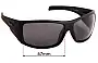 Sunglass Fix Lentes de Repuesto para Mangrove Jacks Desert Storm - 67mm Wide 