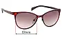 Sunglass Fix Lentes de Repuesto para Marc by Marc Jacobs MMJ 451/S Aioha - 57mm Wide 