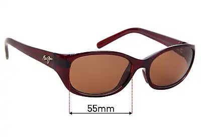 Maui Jim MJ286 Kuiaha Bay Verres de Remplacement 55mm wide 