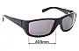 Sunglass Fix Verres de Remplacement pour Maui Jim MJ123 Wassup - 60mm Wide 