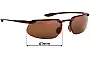 Sunglass Fix Lentes de Repuesto para Maui Jim MJ409 Kanaha - 61mm Wide 