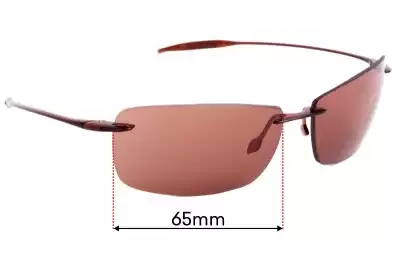 Maui Jim MJ423 Lighthouse Replacement Lenses 65mm wide 