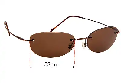 Maui Jim MJ453 Kailua Replacement Lenses 53mm wide 