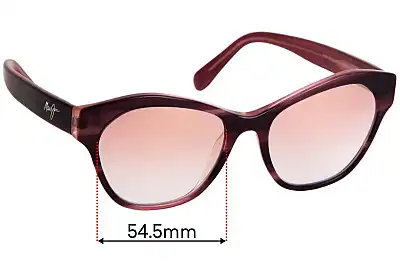 Maui Jim MJ819 Kila Verres de Remplacement 54mm wide 