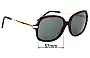 Sunglass Fix Replacement Lenses for Michael Kors MK2024 Adrianna II - 57mm Wide 