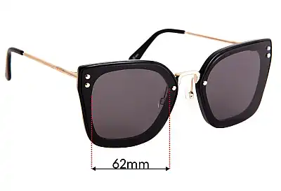 Mimco The Grid Replacement Lenses 62mm wide 