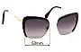 Sunglass Fix Replacement Lenses for Miu Miu Mock - 53mm Wide 