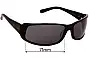 Sunglass Fix Replacement Lenses for Morrissey Speedster - 71mm Wide 