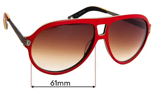 Sunglass Fix Replacement Lenses for Mosley Tribes MT 6024s Hayes - 61mm Wide Sunglass Fix Replacement Lenses for Mosley Tribes MT 6024s Hayes - 61mm Wide