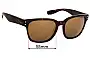 Sunglass Fix Verres de Remplacement pour Nike EV0878 Volano - 55mm Wide 