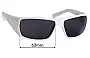 Sunglass Fix Verres de Remplacement pour Nike EV0649 Grind - 63mm Wide 