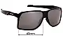 Sunglass Fix Verres de Remplacement pour Oakley Portal OO9446 - 62mm Wide 