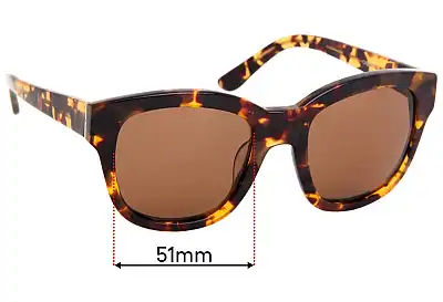 Oroton  Adele Replacement Lenses 51mm wide 