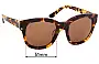 Sunglass Fix Replacement Lenses for Oroton  Adele - 51mm Wide 